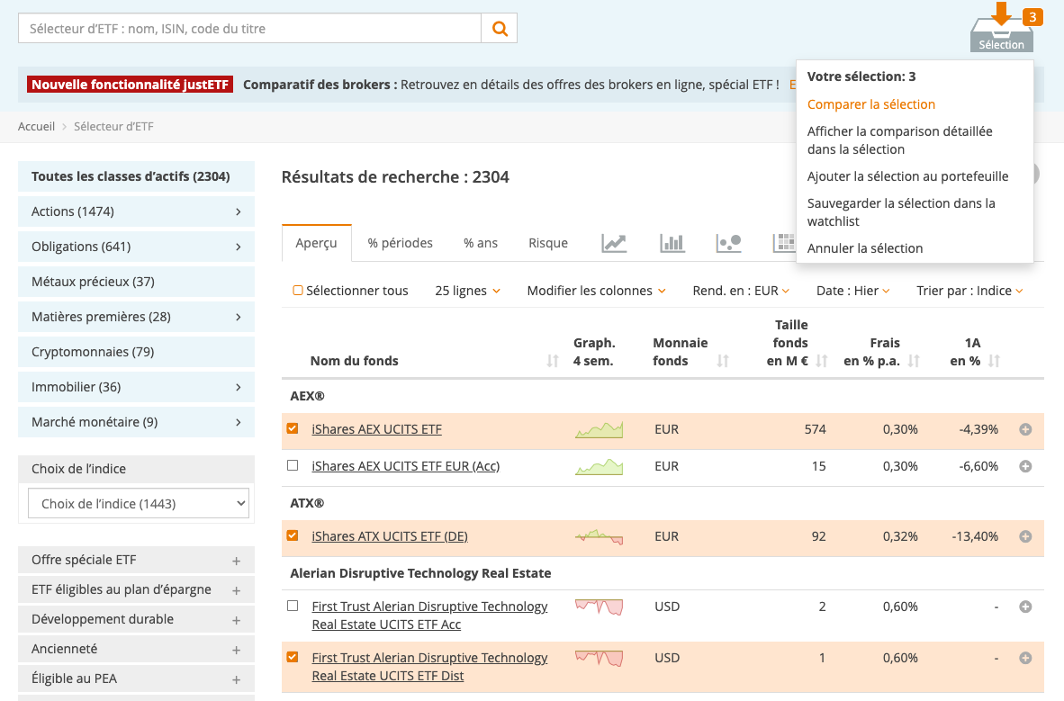 Comparez Vos ETF Dans Le Sélecteur D'ETF | JustETF
