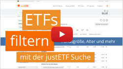 ETFs filtern mit der justETF Suche