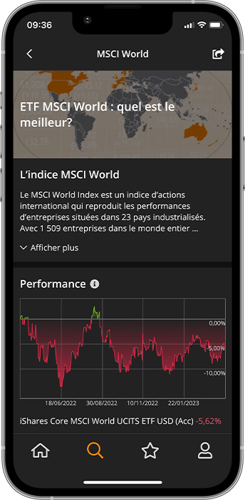 justETF App guides d’investissement