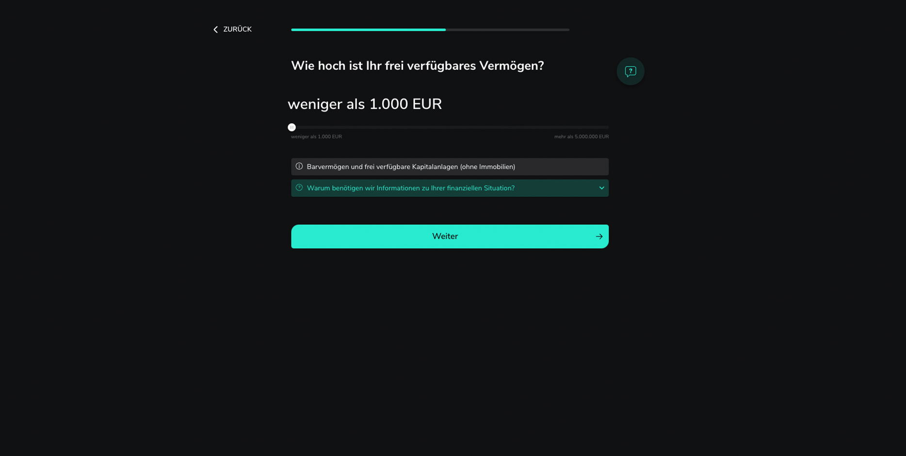 Scalable Wealth Select - Verfügbares Vermögen